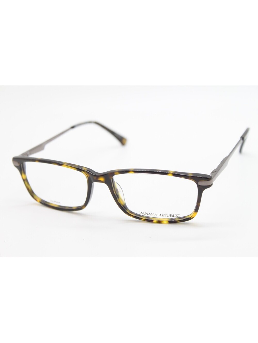 NEW BANANA REPUBLIC BERNARD 086 TORTOISE GUNMETAL AUTHENTIC EYEGLASSES 54-16